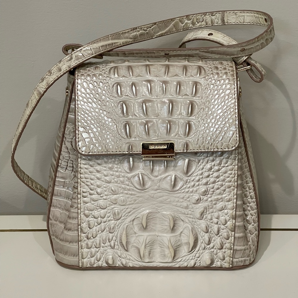 BRAHMIN Crocodile Crossbody